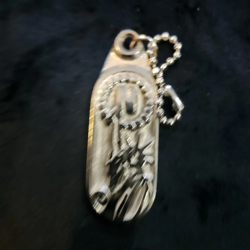 Vintage Silver Statue of Liberty Keychain Set